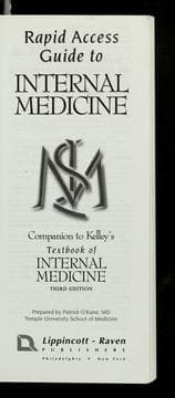 Tapa de Rapid access guide to Internal medicine