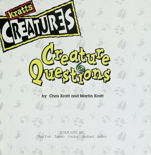 Tapa de Creature questions (Kratts' creatures)