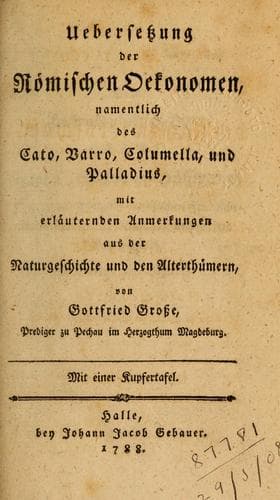 Tapa de Buch von der Landwirtschaft