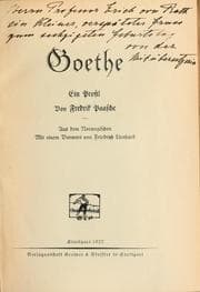 Tapa de Goethe