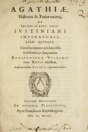 Tapa de Agathiae historici & po©±tae eximij