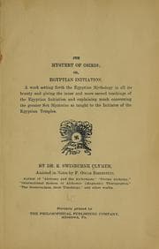 Tapa de The mystery of Osiris