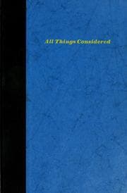 Tapa de All things considered