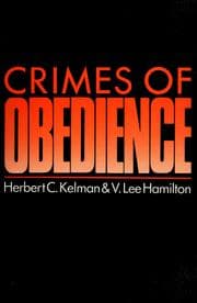 Tapa de Crimes of obedience