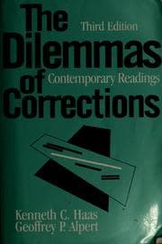 Tapa de The dilemmas of corrections