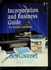 Tapa de Incorporation and business guide for British Columbia