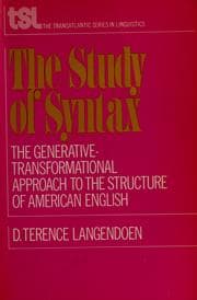 Tapa de The study of syntax