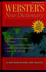 Tapa de Webster's new dictionary.