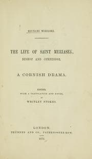 Tapa de The life of Saint Meriasek, bishop and confessor
