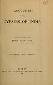 Tapa de Accounts of the gypsies of India