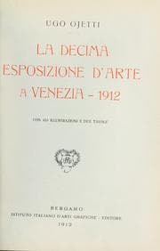 Tapa de La decima Esposizione d'arte a Venezia - 1912