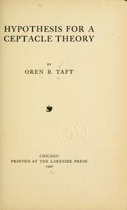 Tapa de Hypothesis for a ceptacle theory