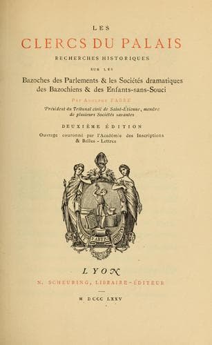 Tapa de Les clercs du palais