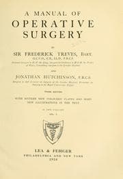 Tapa de A manual of operative surgery