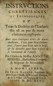 Tapa de Instrvctions chrestiennes et theologiqves