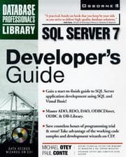 Tapa de SQL server 7 developer's guide