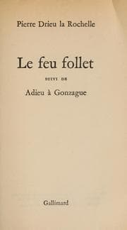 Tapa de Le feu follet