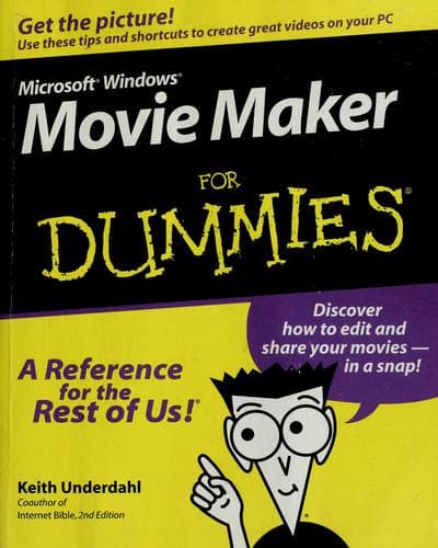 Tapa de Microsoft Windows Movie Maker for dummies