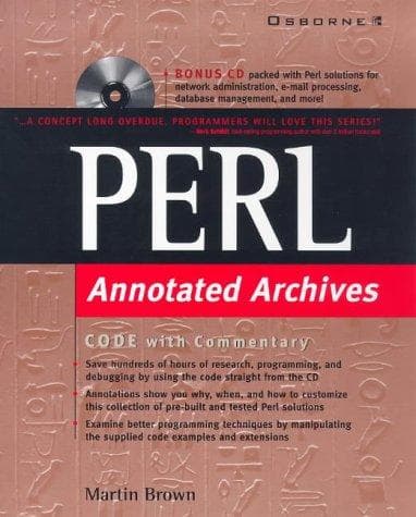 Tapa de Perl annotated archives