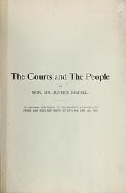 Tapa de The courts and the people