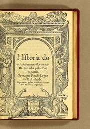 Tapa de Historia do descobrimento & conquista da India pelos Portugueses
