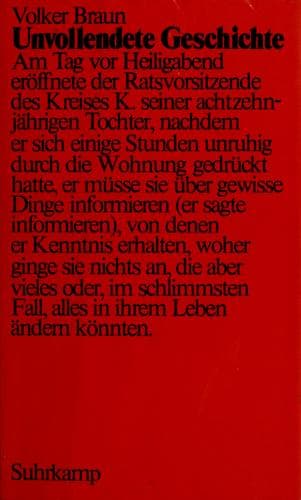 Tapa de Unvollendete Geschichte