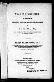 Tapa de Acadian geology