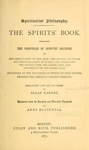 Tapa de Spiritualist philosophy