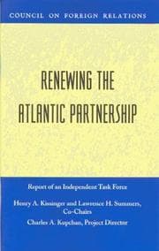 Tapa de Renewing The Atlantic Partnership
