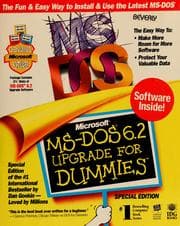 Tapa de Microsoft MS-DOS 6.2 upgrade for dummies