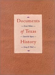 Tapa de Documents of Texas history