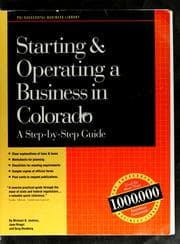 Tapa de Starting and operating a business in Colorado