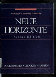 Tapa de Workbook/laboratory manual for Neue horizonte