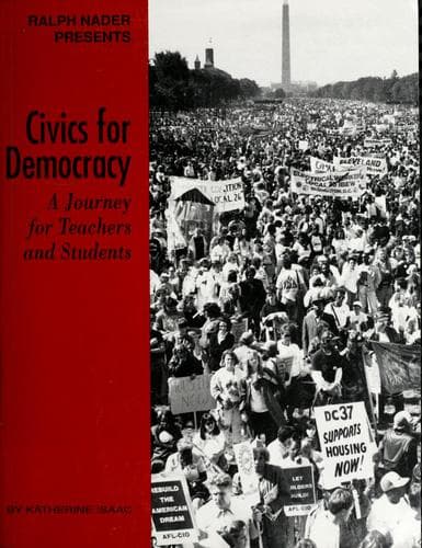 Tapa de Ralph Nader presents civics for democracy