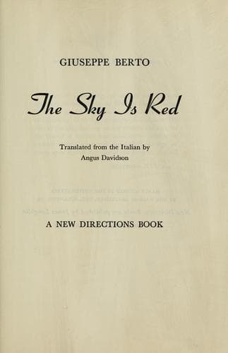 Tapa de Il cielo è rosso