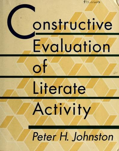 Tapa de Constructive evaluation of literate activity