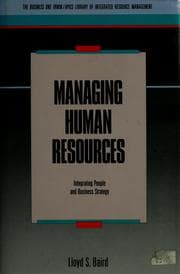 Tapa de Managing human resources