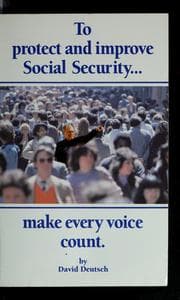Tapa de To protect and improve Social Security