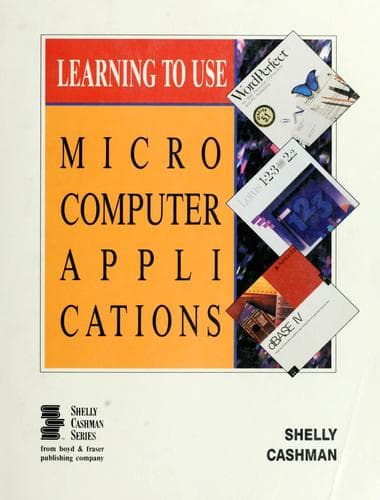 Tapa de Learning to use microcomputer applications