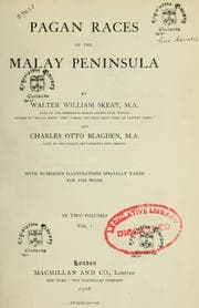 Tapa de Pagan races of the Malay peninsula