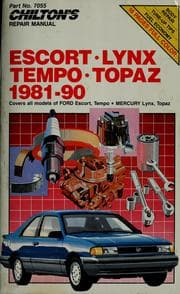 Tapa de Chilton Book Company repair manual.