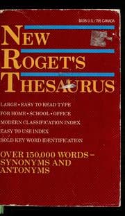Tapa de New Roget's thesaurus