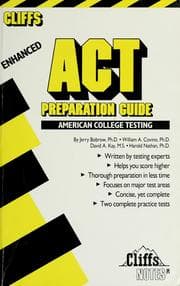 Tapa de Cliffs Enhanced American College Testing Preparation Guide (Cliffs Preparation Guides)