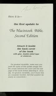 Tapa de The first update to the Macintosh bible