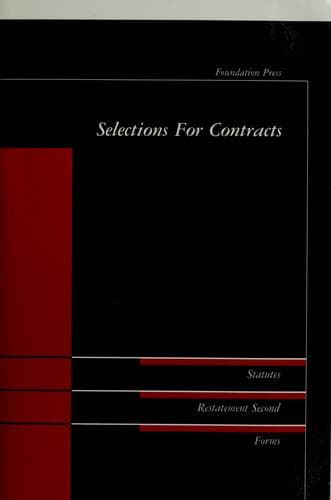 Tapa de Selections for contracts