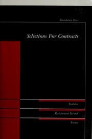 Tapa de Selections for contracts