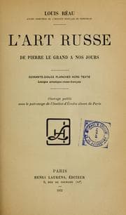 Tapa de L'art russe de Pierre le Grand à nos jours