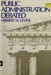 Tapa de Public administration debated