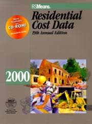 Tapa de Residential Cost Data, 2000