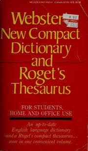 Tapa de Webster's new compact dictionary.